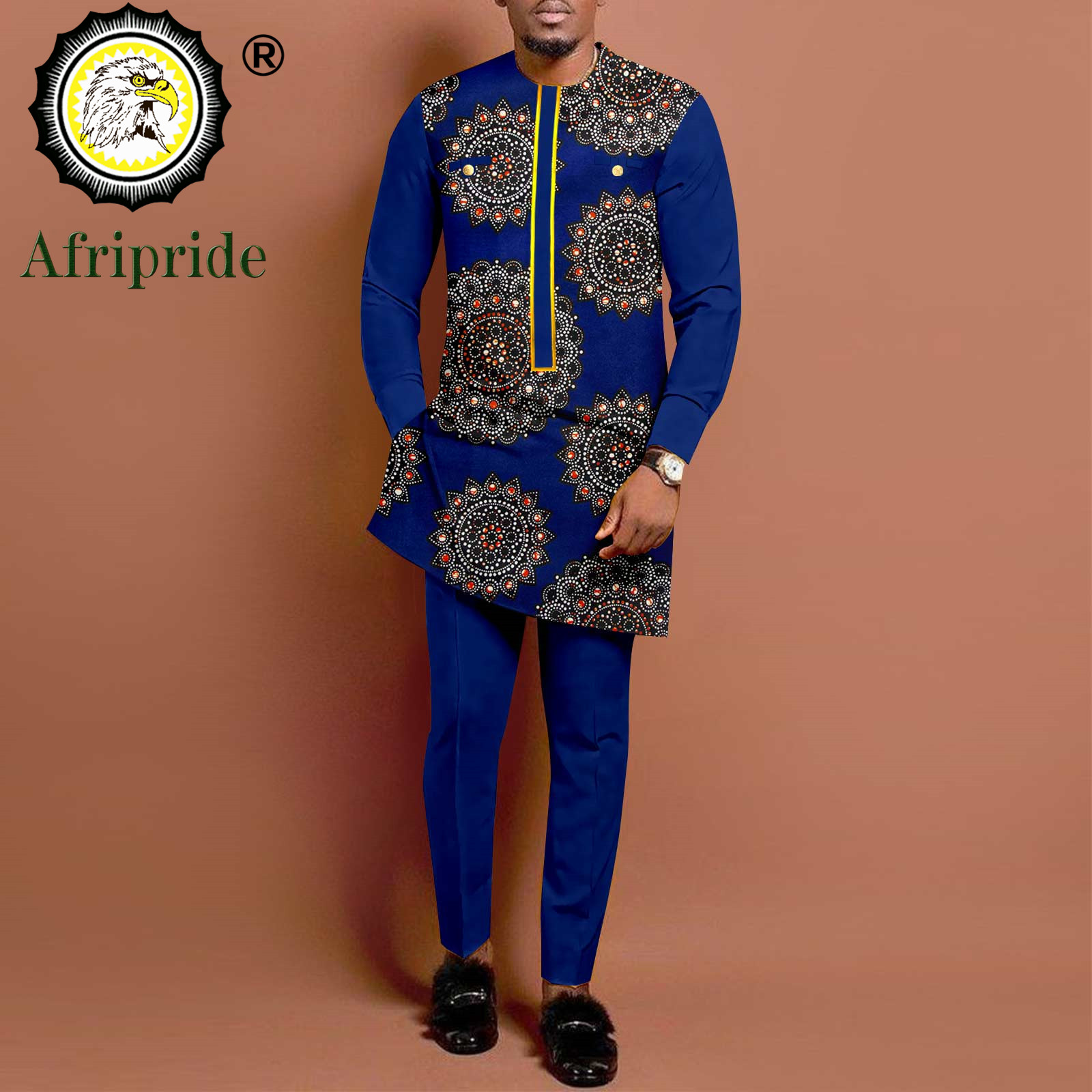 Dashiki Shirt Men - Afrikanische Anzüge für Männer Lange Hülse