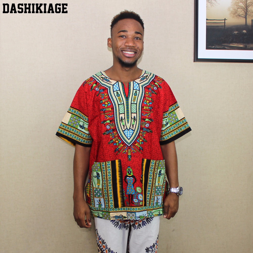 Dashiki Shirt Men - (schneller Versand) 2016 Neuestes Modedesign Afrikanischer
