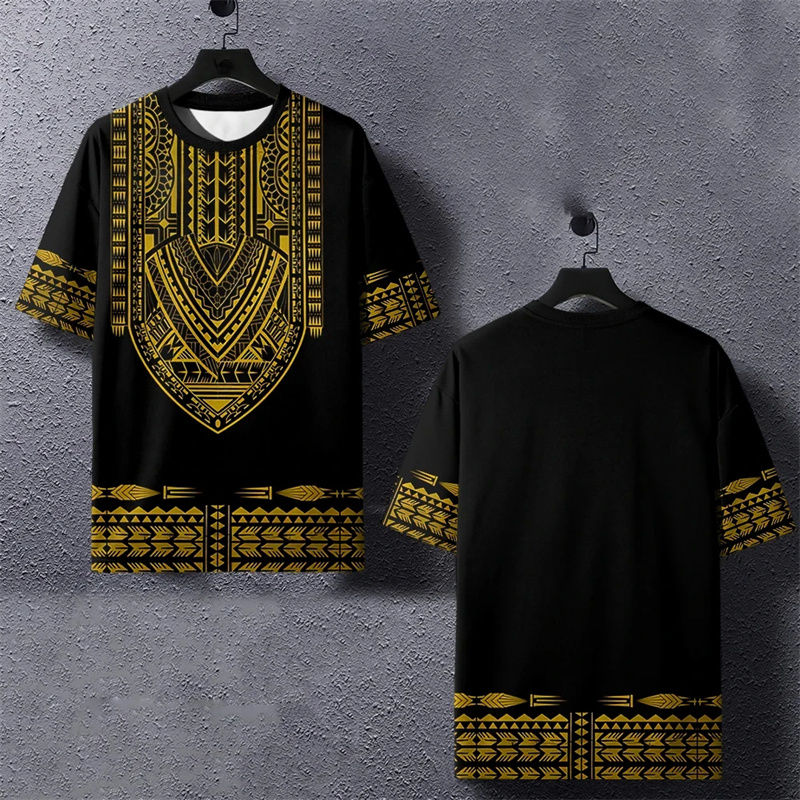 Dashiki Shirt Men - Sommer Harajuku 3d gedruckt ethnischen afrikanischen