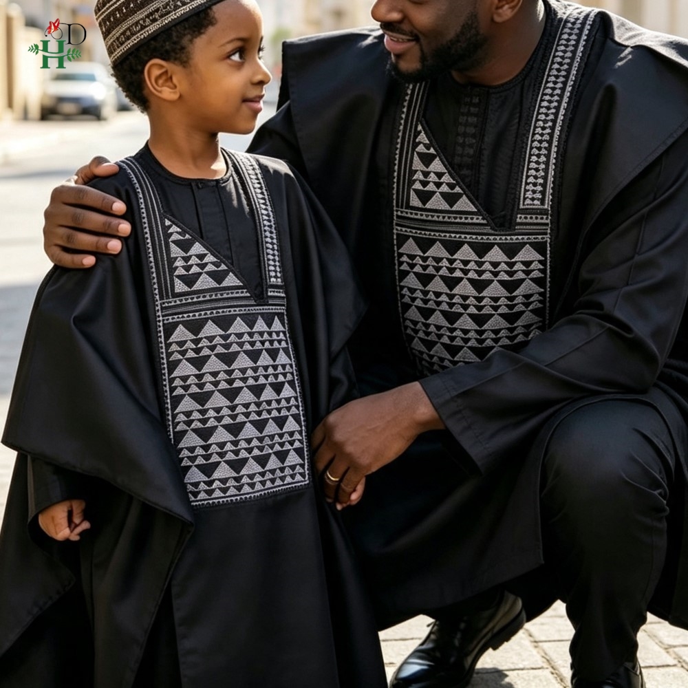 Vater-Sohn-Outfits, türkische  – Boubou Men Africa Bewertung und Preis