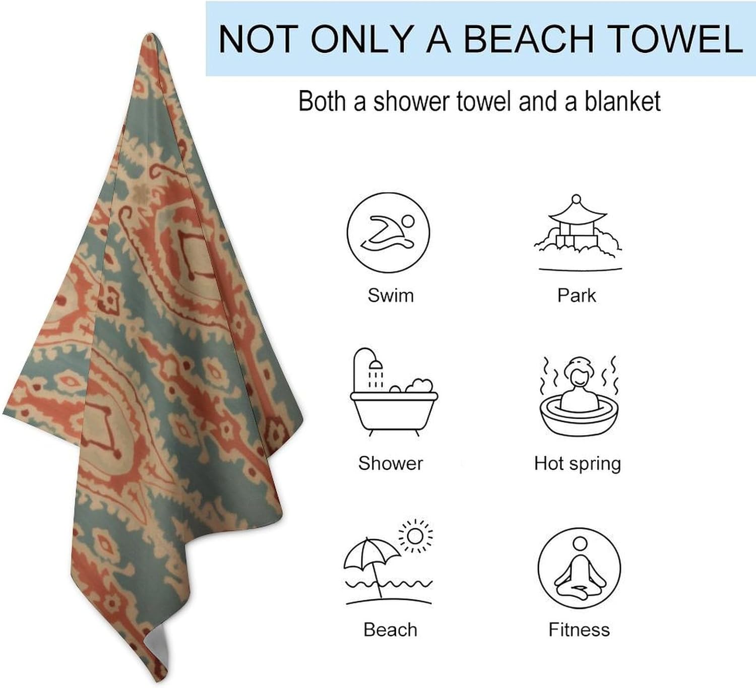 Strandtücher mit Stoffmuster S – Ikat Woven Fabric Bewertung und Preis