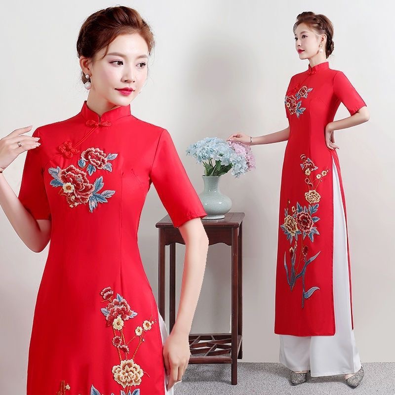 Sommer Frauen Traditionelle Vi – Ao Dai Vietnam Dress Bewertung und Preis