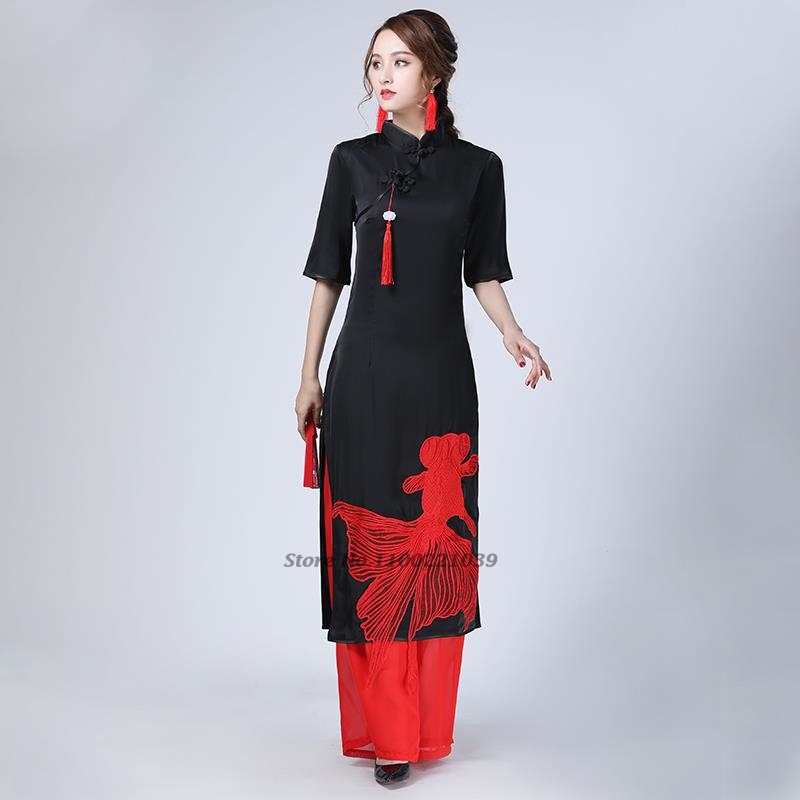 2026 Vietnam Vintage-Kleid mit – Ao Dai Vietnam Dress Bewertung und Preis