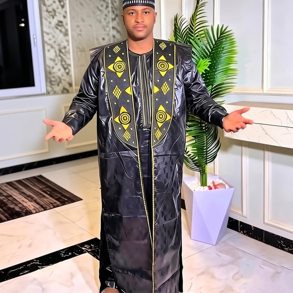 3-teiliges Set Afrikanische Kl – Dashiki Shirt Men Bewertung und Preis