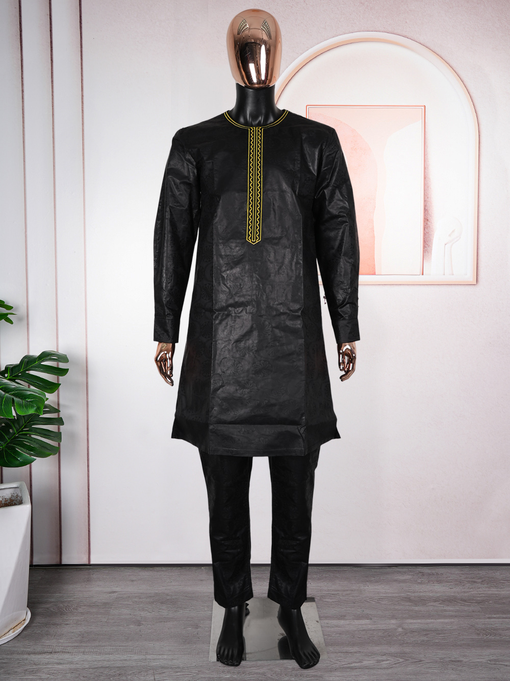 3-teiliges Set Afrikanische Kl – Dashiki Shirt Men Bewertung und Preis
