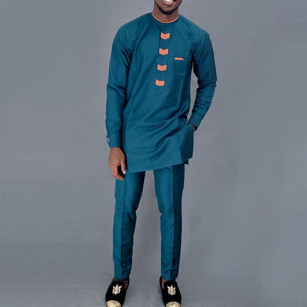 Neue 2pc Luxus afrikanische tr – Dashiki Shirt Men Bewertung und Preis